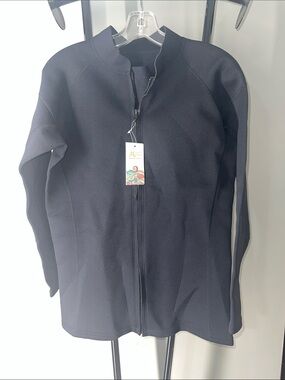 Micosuza Brand Black Performance Full-Zip Jacket Wetsuit